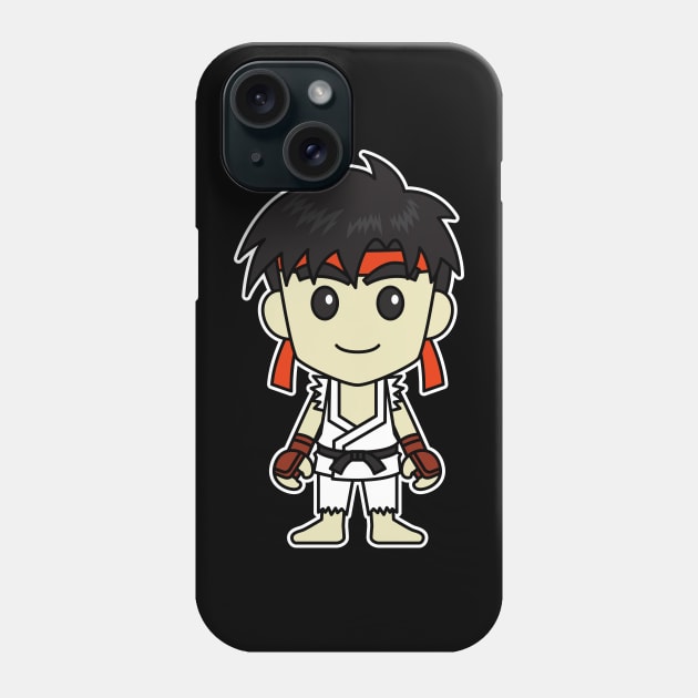 Chibi Ryu Phone Case by Chibi Pops