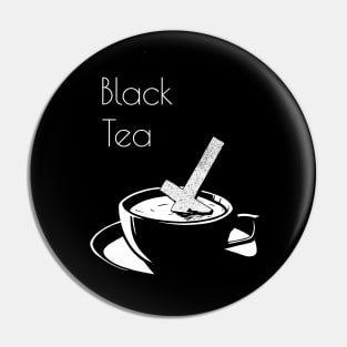 Black Satanic Tea Pin