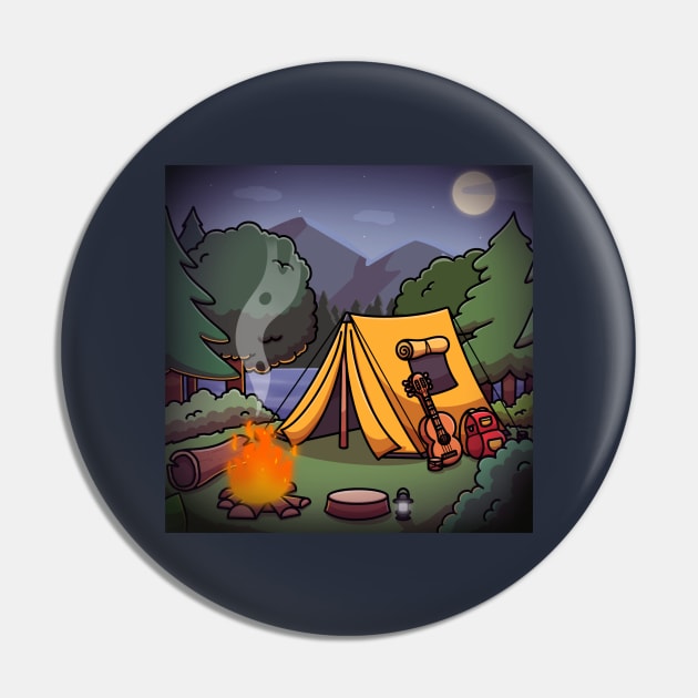 Mysterious Campsite Pin by TheMaskedTooner