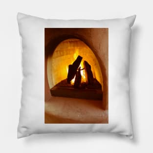 Adobe fireplace Pillow