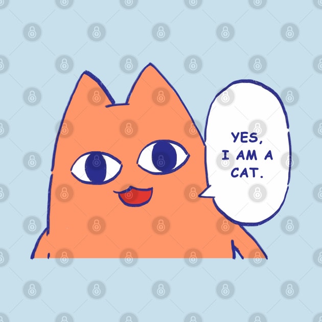 chiyo dad saying yes i am a cat / funny azumanga daioh meme by mudwizard