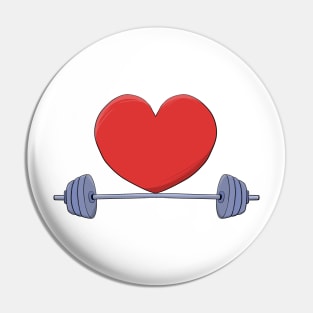 I Love Working Out Pin