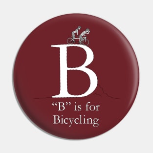 B is for Bicycling Pin