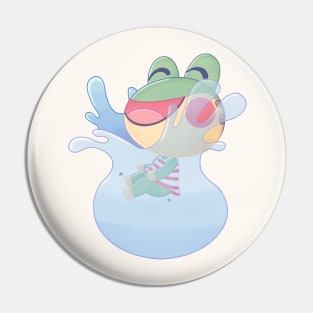 Cute Froggie Splash Pin