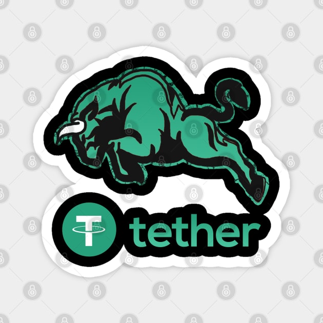 tether coin Crypto coin Crytopcurrency Magnet by JayD World