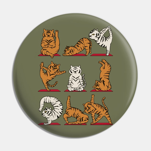 Bengal Tiger Yoga Pin by huebucket