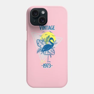 Vintage Est. 1973 Retro Flamingo Phone Case