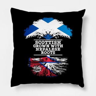 Scottish Grown With Nepalese Roots - Gift for Nepalese With Roots From Nepal Pillow