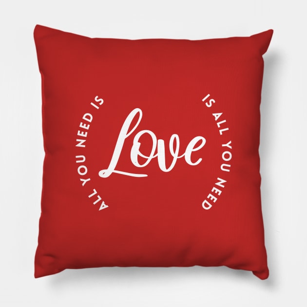 All you need is Love Pillow by Inspire Creativity