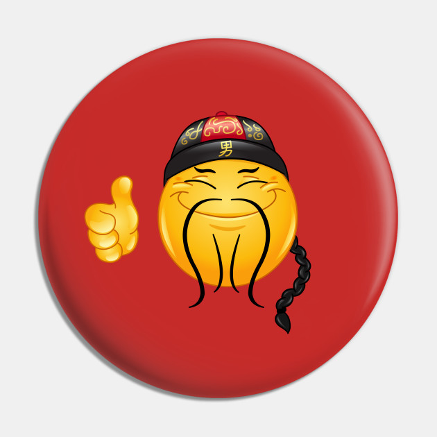 Chinese Emoji Emoticon - Emoji - Pin | TeePublic