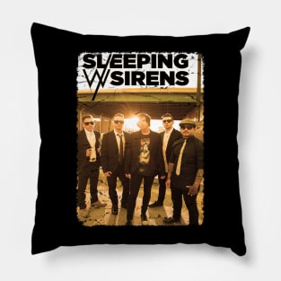 sleeping with sirensss crack vintage Pillow