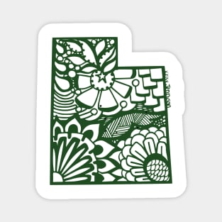 Utah Sticker_Green Magnet