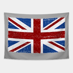 Union Jack Flag (weared) Tapestry