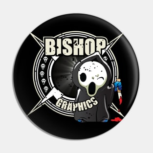 Bishop Graphics Halloween Logo Pin