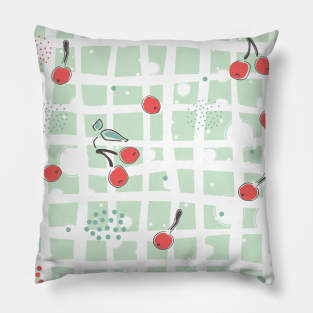 Cherry Pattern Pillow