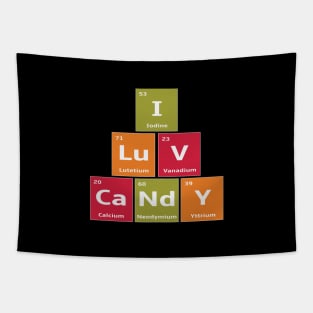 Periodic Elements of Candy Halloween Costume Tapestry