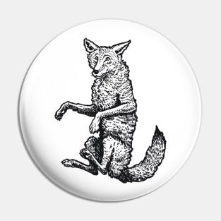 A Levity of Animals: Cunning Coyote Pin