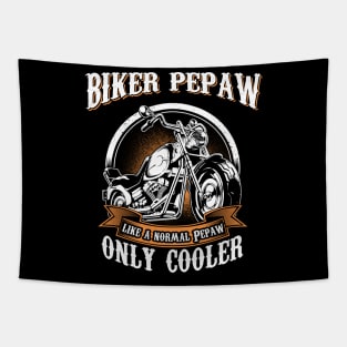 Only Cool Pepaw Rides Motorcycles T Shirt Rider Gift Tapestry