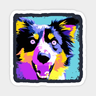 Border Collie Pop Art - Dog Lover Gifts Magnet