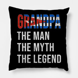 Grand Father Cuban Grandpa The Man The Myth The Legend - Gift for Cuban Dad With Roots From  Cuba Pillow