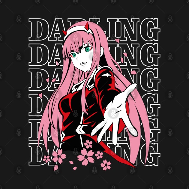 Zero Two Fanart by Planet of Tees