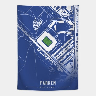 Parken Map Design Tapestry