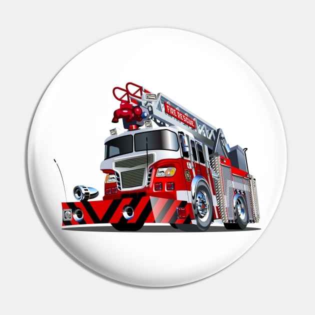 Cartoon firetruck Pin by Mechanik