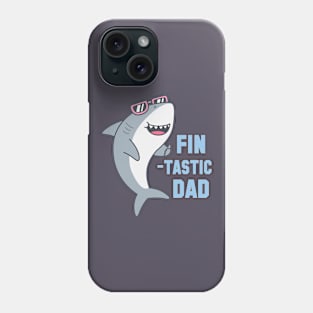 Shark Thumbs Up, Fin-tastic Dad Shark Pun Phone Case