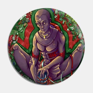 Cyber-monk Pin