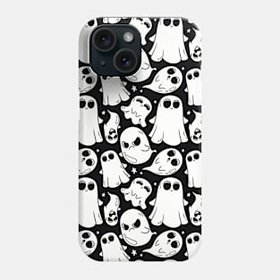 Cute Spooky Ghosts Retro Groovy Ghost Slime Phone Case