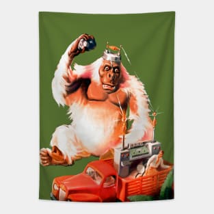 Gorilla Monkey Primate King Kong Retro Comics Vintage War of the Giant Apes Tapestry