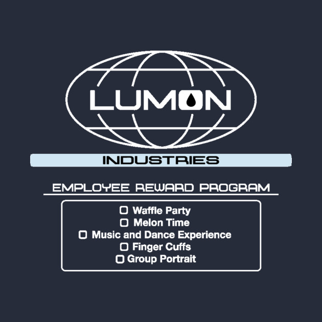 Severance- Lumon Employee Rewards Program- on dark by ocsling