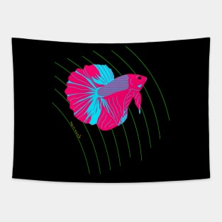 Siamese fighting fish (Betta) Tapestry