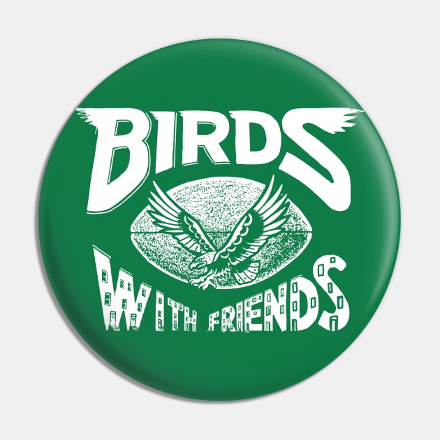 BwF New Logo (white) Pin by Birds With Friends