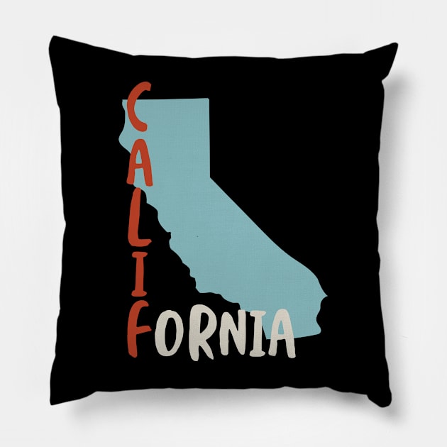 State of California Pillow by whyitsme