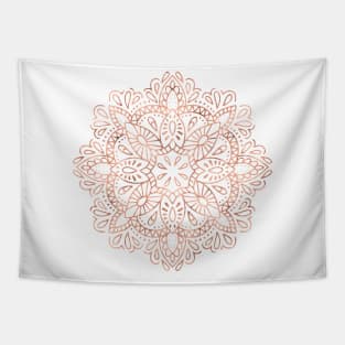 Rosegold Revolution Metallic Mandala Tapestry