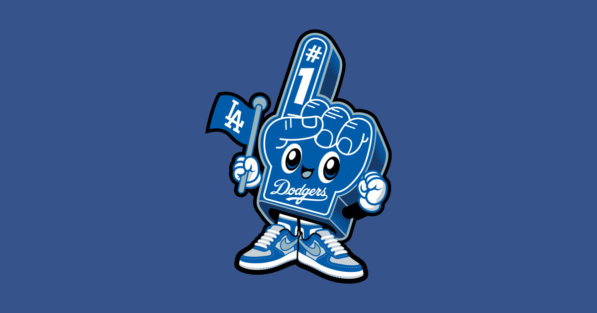 Mr. Dodger Foam Finger Dodgers Kids TShirt TeePublic
