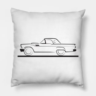 1957 Ford Thunderbird Hard Top Pillow