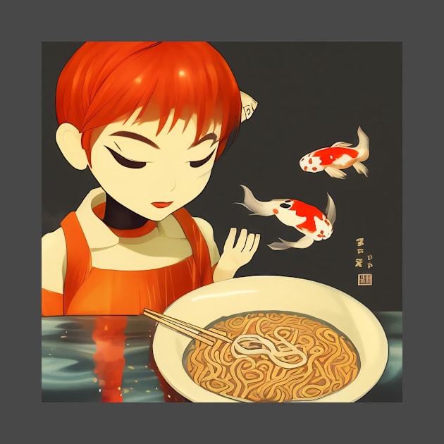 Robot Ramen Fish Soup by Bespired