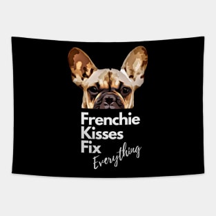 French bulldog kiss for frenchie lover Tapestry