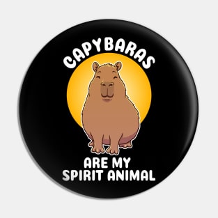 Capybaras are my spirit animal Capybara Pin