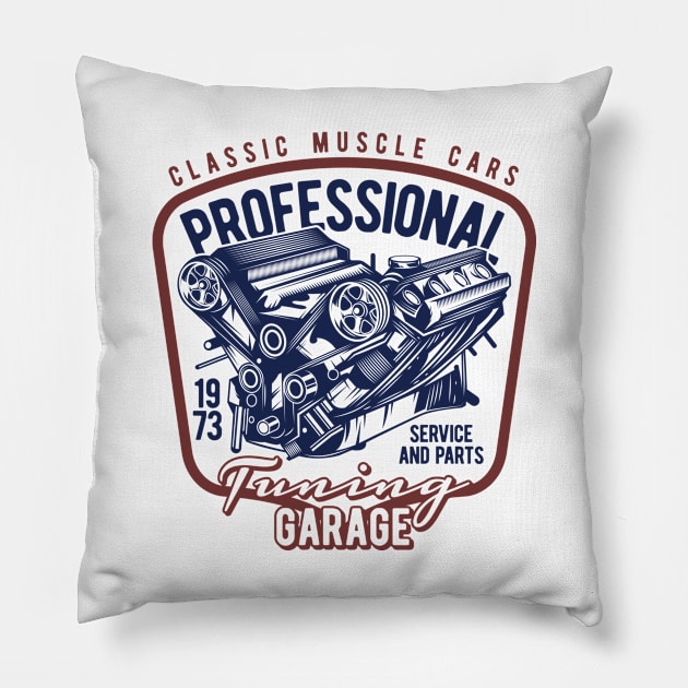 Professional Tuning Garage Pillow by Verboten