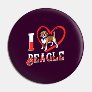 I love Beagle Pin