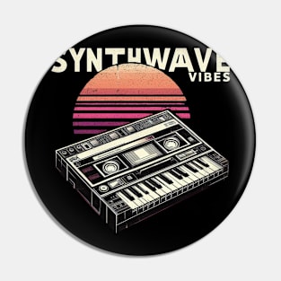 Synthwave Vibes Pin