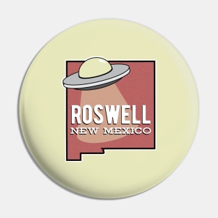 Roswell New Mexico UFO T Shirt Pin