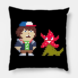 Dustin Demogorgon Pixel 8bit Pillow