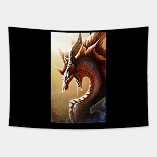 White Lipped Dragon Bust Tapestry