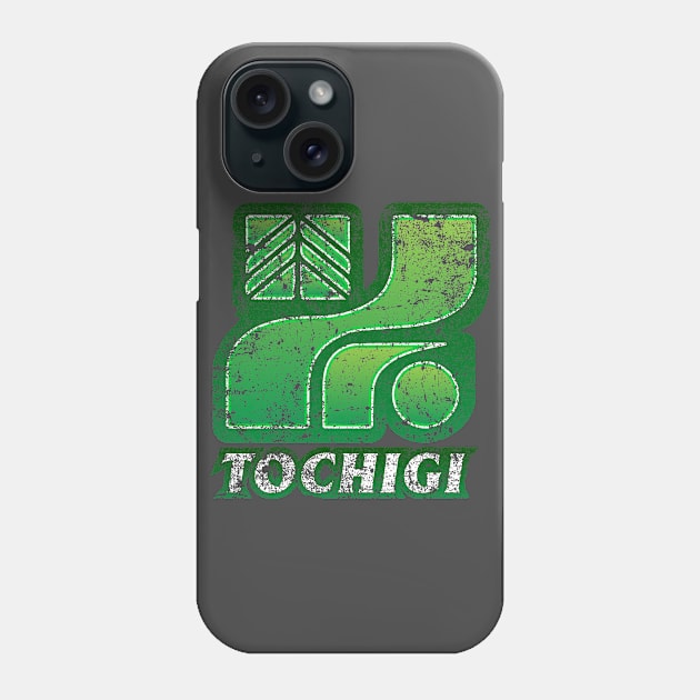 Tochigi Prefecture Japanese Symbol Distresed Phone Case by PsychicCat