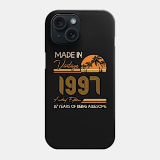 D4641997 Made In Vintage 1997 Limited Edition 27 Being Awesome Phone Case