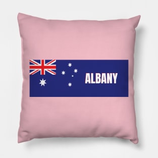 Albany City in Australian Flag Pillow